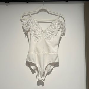 Hello Molly Bodysuit with Lace Detail Size AU 8